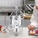 Rankinis spurgų tešlos dozatorius | Nerūdijančio plieno | 2,4 l talpa | 6 reguliuojami storio nustatymai | Vienos rankos valdymas - Image 8