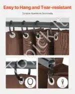 Rudos spalvos 4 dalių pavėsinės šoninės užuolaidos 281 × 341 × 214 cm - Image 5