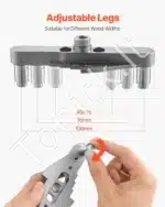 Savarankiškai centruojamas dūbelių gręžimo šablonas | 3 grąžtai, medienos apdirbimui - Image 6