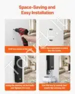 Sieninė peleninė, juoda 12,7 x 12,7 x 66 cm - Image 5