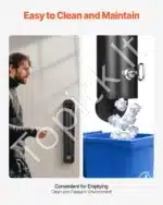 Sieninė peleninė, juoda, 89 x 48 x 12 cm - Image 4