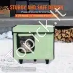 Šildomas katės namelis su stogeliu – 42 × 33 × 39 cm, žalia spalva - Image 4