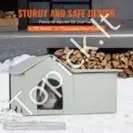 Šildomas katės namelis su stogeliu – 67 × 56 × 41 cm, žalia spalva - Image 4