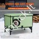 Šildomas katės namelis su stogeliu– 53 × 33 × 42 cm, žalia spalva - Image 4