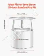 Šilumos skirstytuvas ugniakurui, 50,8 x 25,4 cm - Image 4