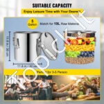 Įvairių stipriųjų gėrimų ir vandens distiliatorius 19 L – Maisto kokybės nerūdijančio plieno sistema - Image 8