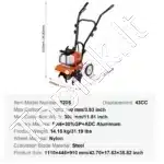 Sodo Kultivatorius – Freza Dirvožemio Įdirbimui, 43 cc - Image 6