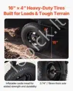 Sodo priekaba-karutis su nuverčiamu dugnu, 226 kg - Image 6