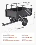 Sodo priekaba-karutis su nuverčiamu dugnu, 272 kg - Image 7