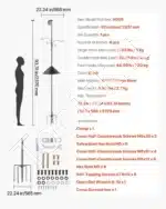 Sodo stovas su 4 kabliukais, 2,3 m ilgio - Image 7