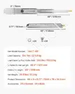 Stalčių bėgeliai, 1219 mm / 226 kg - Image 7