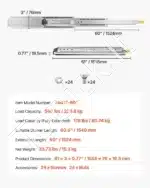 Stalčių bėgeliai, 1524 mm / 226 kg - Image 7