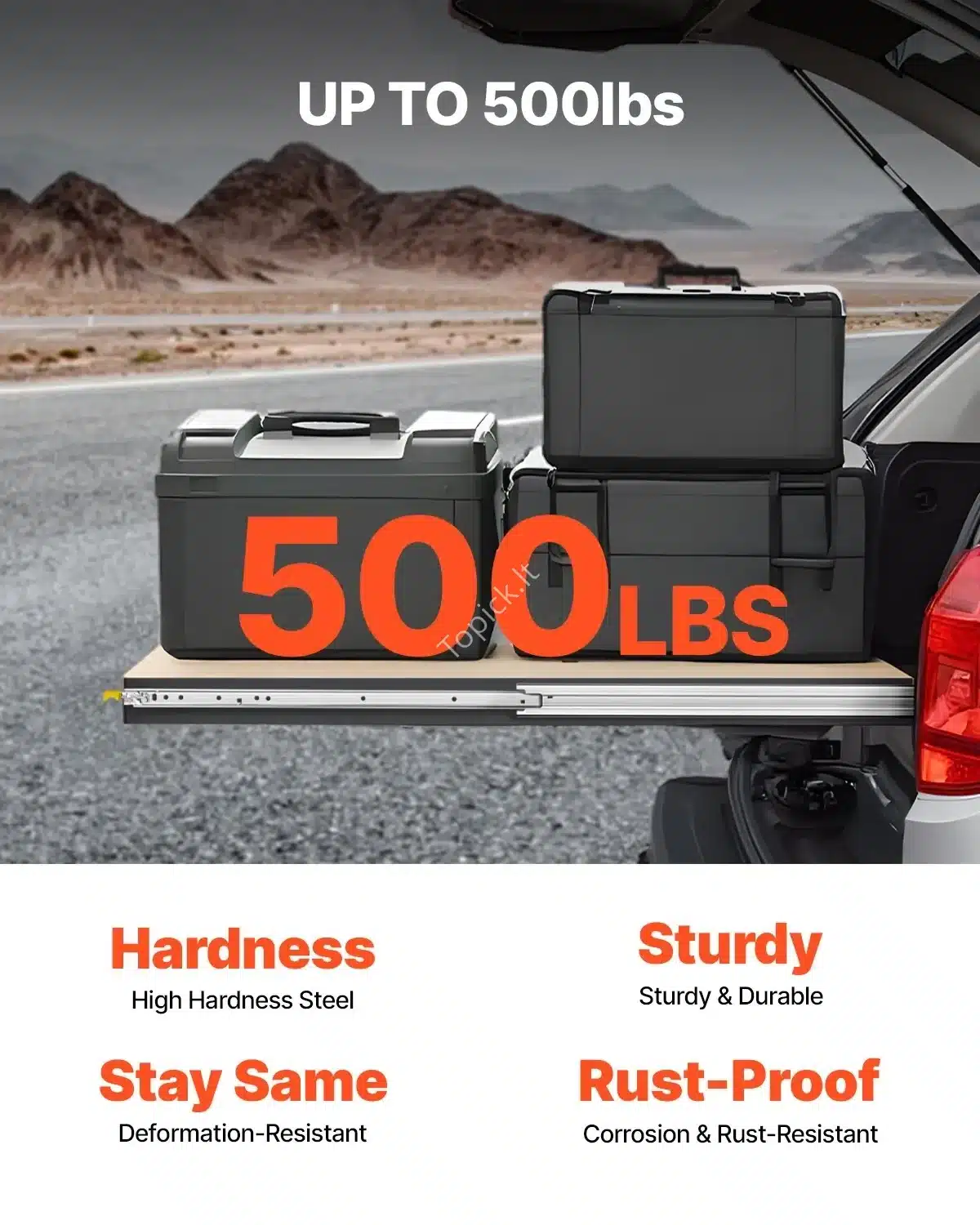 Stalčių bėgeliai, 457 mm 226 kg topick (2) Stalčių bėgeliai, 457 mm / 226 kg - Image 2