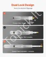 Stalčių bėgeliai, 508 mm / 226.8 kg - Image 3