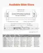 Stalčių bėgeliai, 600 mm / 113.4 kg - Image 6
