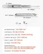 Stalčių bėgeliai, 610 mm / 226.8 kg - Image 7