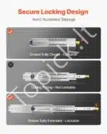 Stalčių bėgeliai, 610 mm / 226.8 kg - Image 3