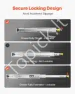 Stalčių bėgeliai, 750 mm / 113.4 kg - Image 3