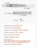 Stalčių bėgeliai, 762 mm / 226 kg - Image 7