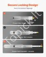 Stalčių bėgeliai, 812 mm / 226 kg - Image 3