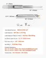 Stalčių bėgeliai, 812 mm / 226 kg - Image 7