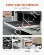 Stalčių bėgeliai, 900 mm / 113.4 kg - Image 5