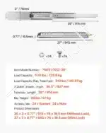 Stalčių bėgeliai, 914 mm / 226 kg - Image 4