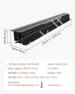Stalčių ir spintelių bėgeliai, 1 m/117 kg - Image 7