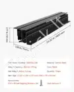 Stalčių ir spintelių bėgeliai, 60 cm / 117 kg - Image 7