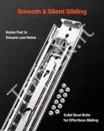 Stalčių ir spintelių bėgeliai su švelniu uždarymu, 96.5 cm / 226.8 kg - Image 4