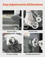 Stalinės Metalo Tekinimo Staklės 210x370 mm, 550W - Image 5