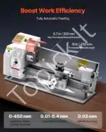 Stalinės Metalo Tekinimo Staklės 220x450 mm, 1250W - Image 4