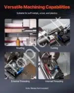 Stalinės Metalo Tekinimo Staklės 220x450 mm, 1250W - Image 6