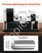 Stalinės Mini Tekinimo Staklės 70x130 mm, 36W - Image 3