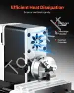 Stalinės Mini Tekinimo Staklės 70x130 mm, 36W - Image 5