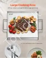 Standartinė grilio plokštė-keptuvė, 44,8 x 37 cm - Image 4