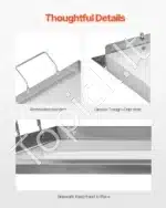 Standartinė grilio plokštė-keptuvė, 58,5 x 36,5 cm - Image 3