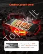 Standartinė grilio plokštė-keptuvė, 81,2 x 31 cm , juodos spalvos - Image 2