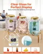 Stikliniai gėrimų dispenseriai - 3×8 l - Image 4