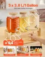 Stikliniai gėrimų dozatoriai 3×3,8 l - Image 2