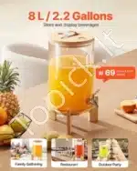 Stiklinis gėrimų dozatorius - 8 l - Image 2