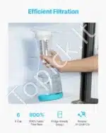 Stiklinis vandens filtravimo ąsotis, 800 ML - Image 4