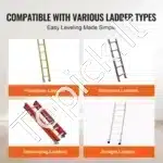 Stogo kopėčių kojų stabilizatorius, reguliuojamas, 249,5 kg talpa, 97×493 mm - Image 5