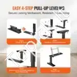 Stogo kopėčių kojų stabilizatorius, reguliuojamas, 250 kg talpa, 594,4×147,3 mm - Image 7