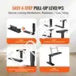 Stogo kopėčių kojų stabilizatorius, reguliuojamas, 289,5–457,2 mm, 250 kg talpa, 756,9 mm ilgio - Image 7