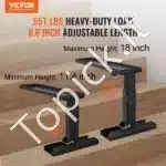 Stogo kopėčių kojų stabilizatorius, reguliuojamas, 289,5–457,2 mm, 250 kg talpa, 756,9 mm ilgio - Image 8