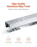 Stumdomų durų furnitūra, 1.44 m / 100 kg - Image 3