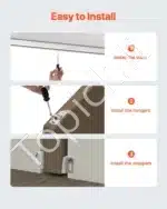 Stumdomų durų furnitūra, 1.44 m / 100 kg - Image 5