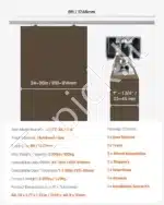 Stumdomų durų furnitūra, 1.75 m / 100 kg - Image 7