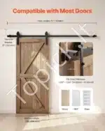 Stumdomų durų furnitūra, 1.83 m / 150 kg - Image 6